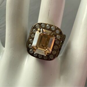 Sorrelli Crystal Adjustable Ring Size 7.5